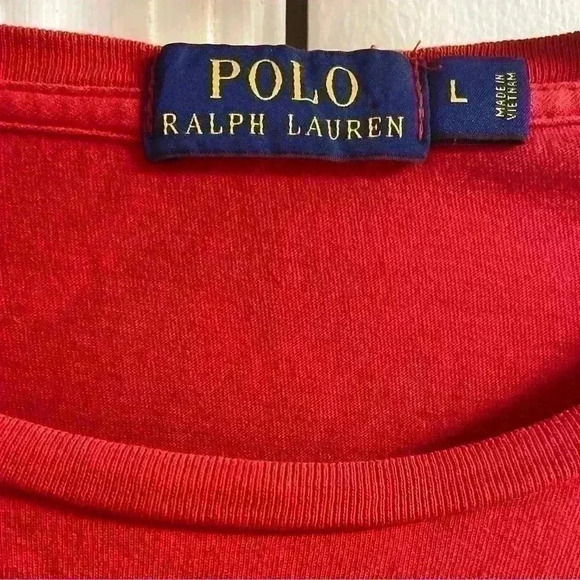 Polo Ralph Lauren suisse slalom racing red long sleeve crewneck Large - Picture 7 of 8